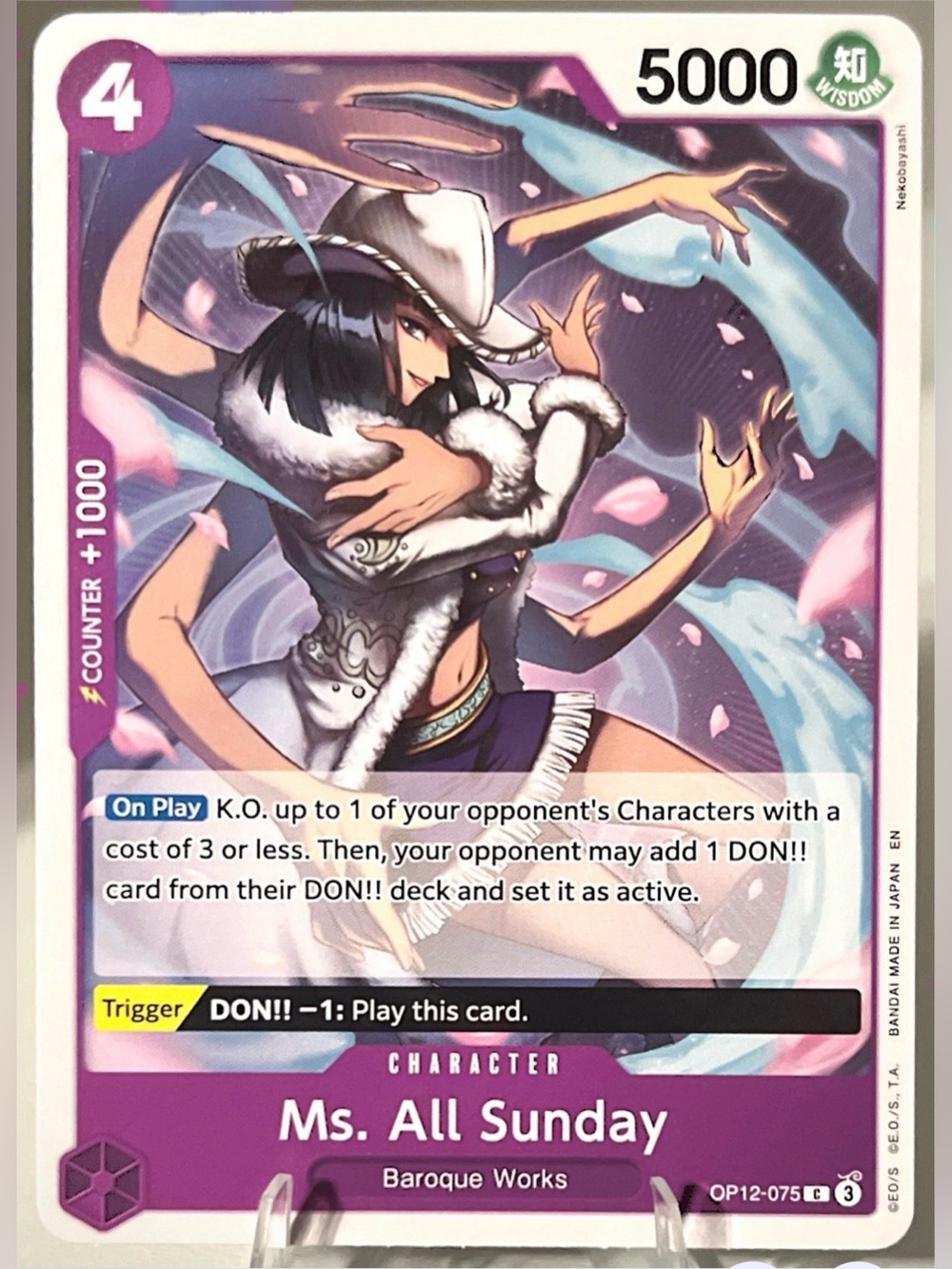 One Piece TCG: Legacy Of The Master  - MS. ALL SUNDAY OP12 - 075 NM